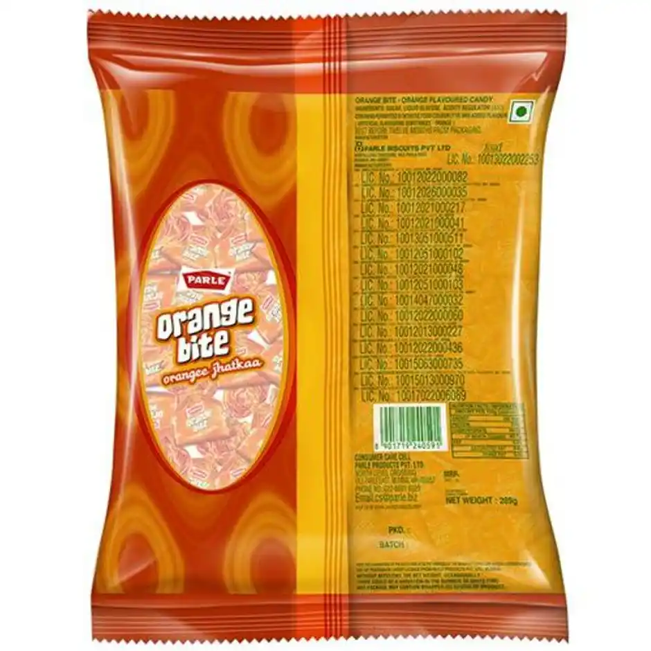 Parle Orange Bite Jhatkaa Candy - Image 2