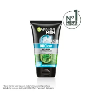 Men Oil Clear Clay D-Tox Deep Cleansing Anti-Shine Icy Face Wash (100 gm)
