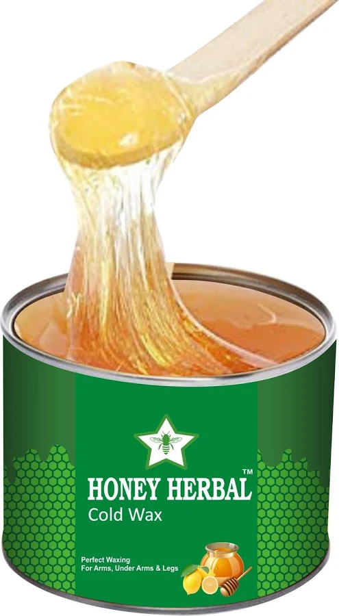 Honey Herbal Cold Wax-cold Wax For Hair Removal For Women/Waxing For Face.600 G Wax - Image 2