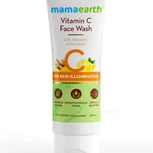 mamaearth vitamin c daily glow face wash 100 ml