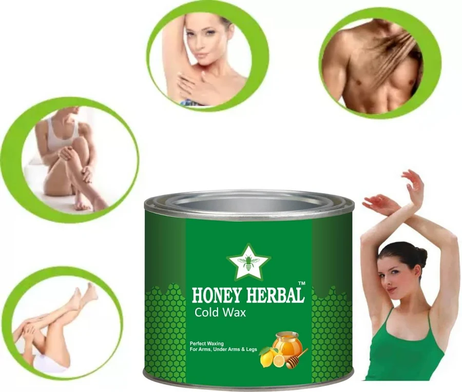 Honey Herbal Cold Wax-cold Wax For Hair Removal For Women/Waxing For Face.600 G Wax - Image 3
