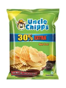 Uncle Chipps Spicy Treat Flavour Potato Chips