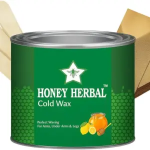 Honey Herbal Cold Wax-cold Wax For Hair Removal For Women/Waxing For Face.600 G Wax