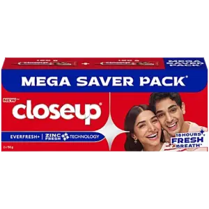 Closeup Toothpaste, 150 g (Pack of 2)