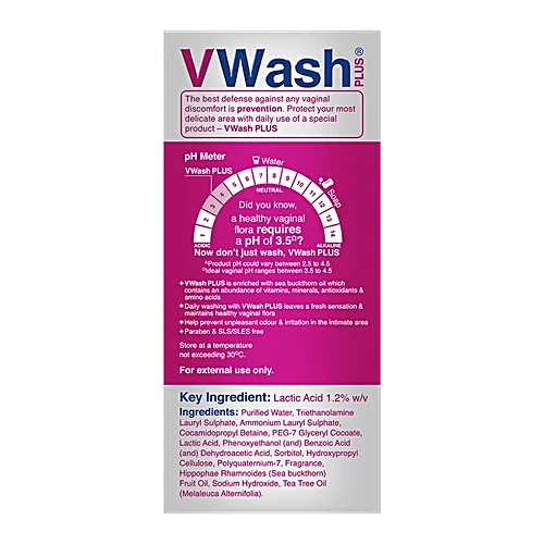Vwash Plus Expert Intimate Hygiene Liquid Wash, 100 ml - Image 2