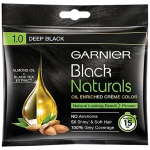 Garnier Black Naturals Hair Colour, 20 ml + 20 g 1,Deep Black