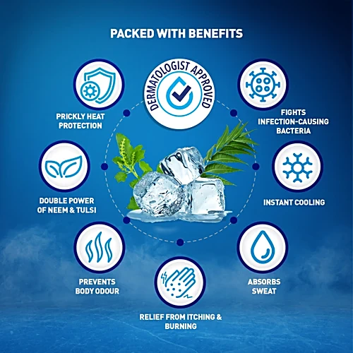 Dermi Cool Prickly Heat Powder Menthol Regular, 150 g - Image 3