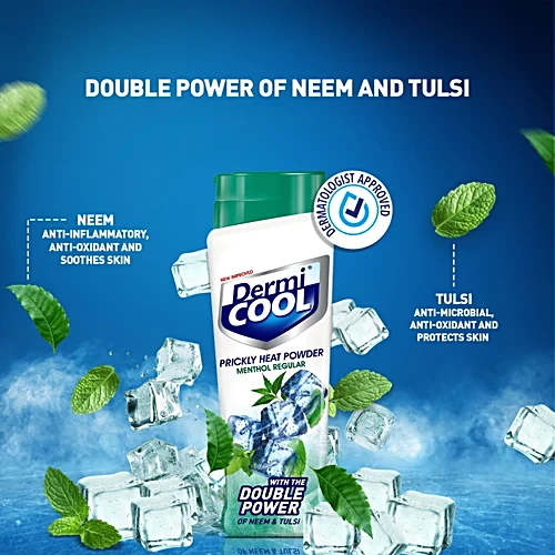 Dermi Cool Prickly Heat Powder Menthol Regular, 150 g - Image 4
