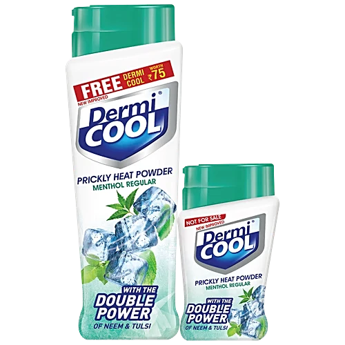 Dermi Cool Prickly Heat Powder Menthol Regular, 150 g