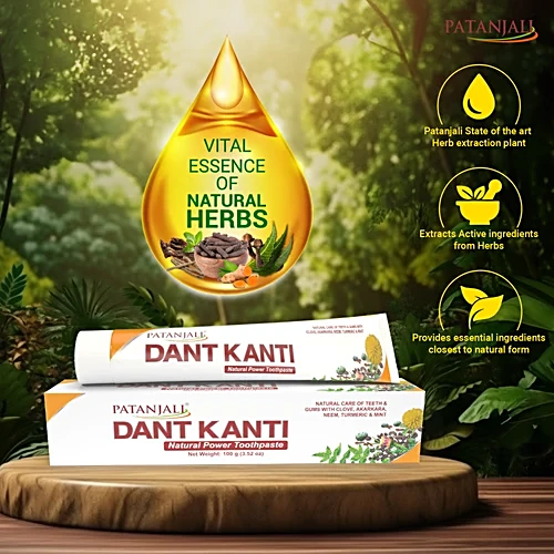 Patanjali Dant Kanti Natural Toothpaste, 100 g - Image 3