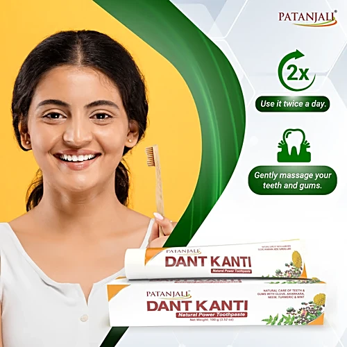 Patanjali Dant Kanti Natural Toothpaste, 100 g - Image 4