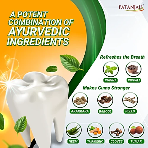Patanjali Dant Kanti Natural Toothpaste, 100 g - Image 6