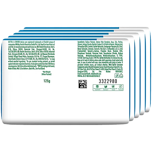 Dettol Icy Cool Soap, 125 g Pack of 5 - Image 2