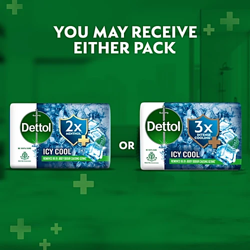Dettol Icy Cool Soap, 125 g Pack of 5 - Image 7