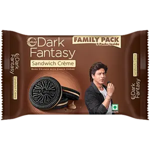 Sunfeast Dark Fantasy Dark Crunch With Choco Creme Sandwich Biscuits, 237 g (Pack of 3)