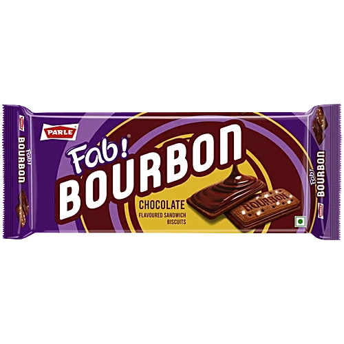 Parle Fab Bourbon Cream Biscuits - Chocolate, 450 g