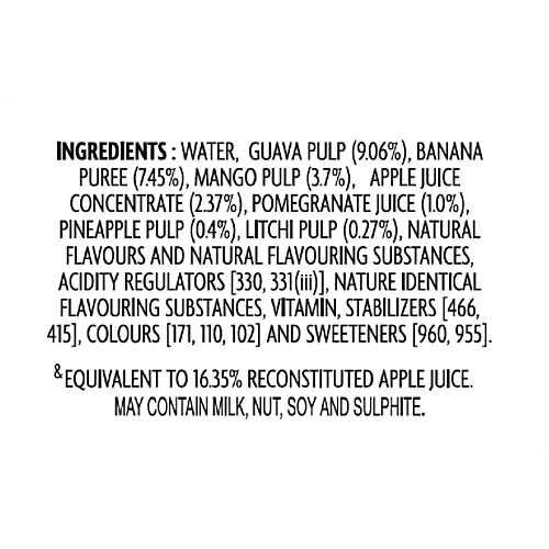 B Natural No Added Sugar Mixed Fruit Beverage, 750 ml - Image 7