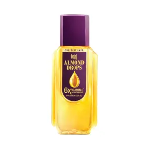 Bajaj Almond Drops Hair Oil with 2x Hairfall Reduction and 6x Vitamin E & Almond Oil  -340ml