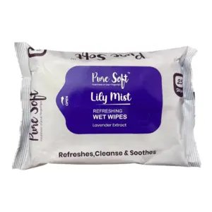 Pure Soft Lily Mist Refreshing Wet Wipes 25N Each
