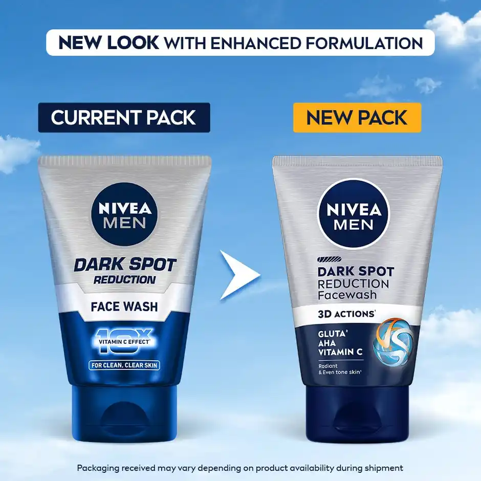 Nivea Men Dark Spot Reduction Face Wash - 10 X Vitamin C Effect - Image 2