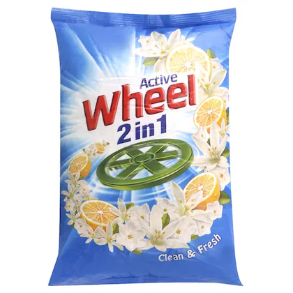 Active Wheel Blue Lemon & Jasmine Detergent Powder 1 kg
