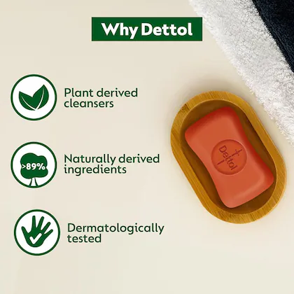 Dettol Original Bathing Soap Bar 150g (Pack of 6) - Image 5