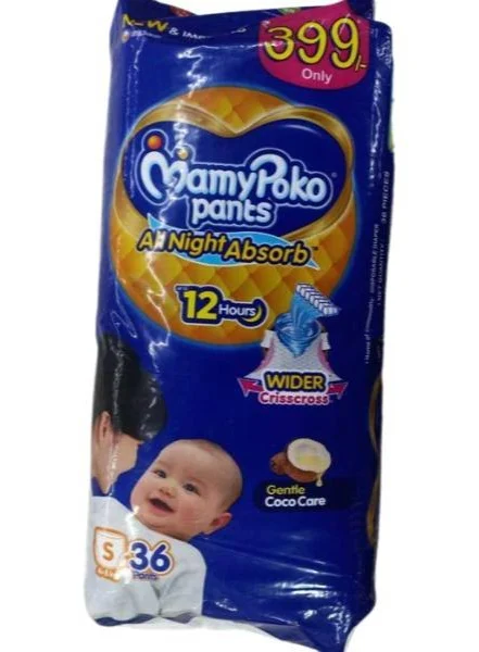 MamyPoko All Night Absorb Diaper Pants (S) 36's