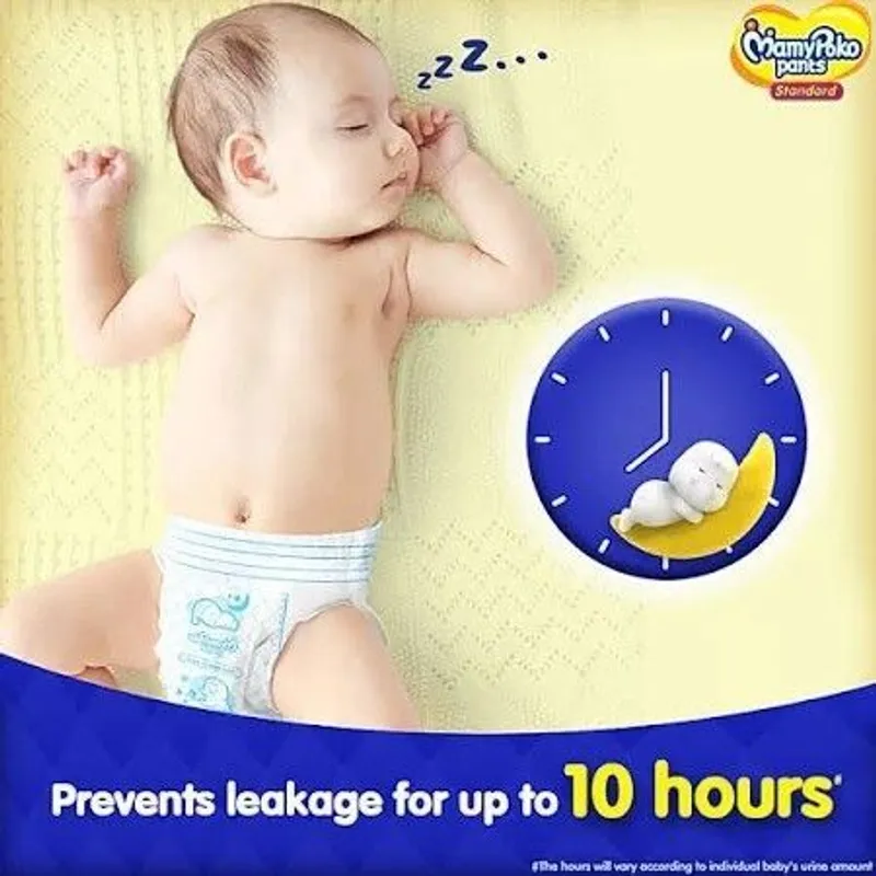 Standard Pants Style Diaper upto 10 Hours Pack of 64 - M (64 Pieces) - Image 2