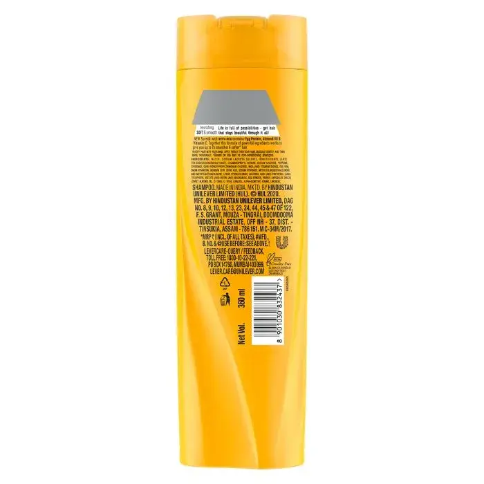 Nourishing Soft & Smooth Shampoo With Egg Protein, Almond Oil &Vitamin C For 2X Smoother and Softer Hair, 360 ml - Image 4