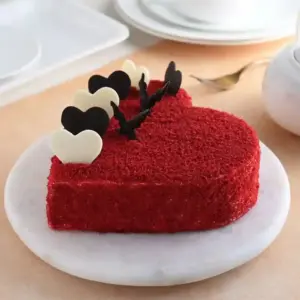 Heart Shaped Red Velvet Cake