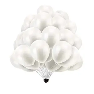 White Ballons- 50pcs