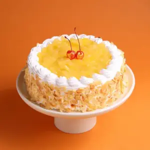 Whipped Cream Pineapple Cake half Kg
