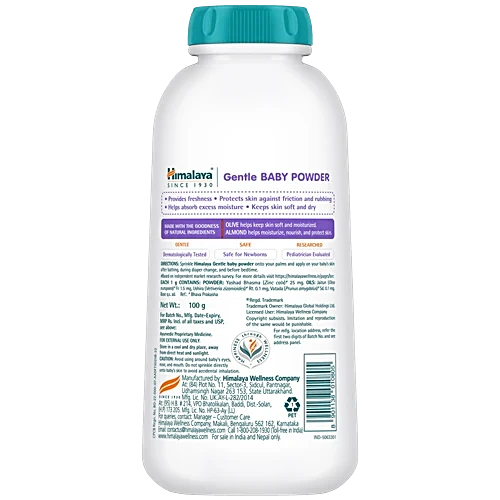 Himalaya Baby Powder - Paraben Free, 100 g Bottle - Image 2