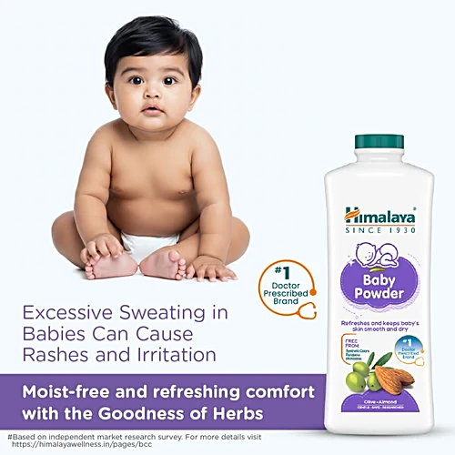 Himalaya Baby Powder - Paraben Free, 100 g Bottle - Image 3