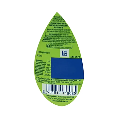 Johnsons Johnson's Baby Hair Oil, 100 ml Oil - Image 3