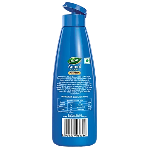 Dabur Anmol Gold Pure Coconut Oil, 90 ml - Image 2