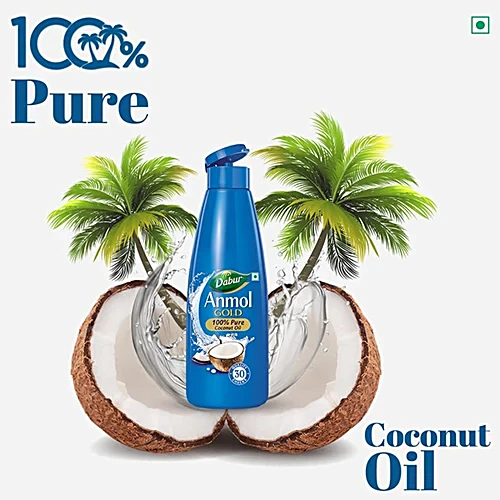 Dabur Anmol Gold Pure Coconut Oil, 90 ml - Image 3
