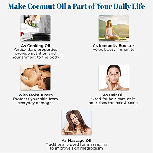 Dabur Anmol Gold Pure Coconut Oil, 90 ml - Image 4