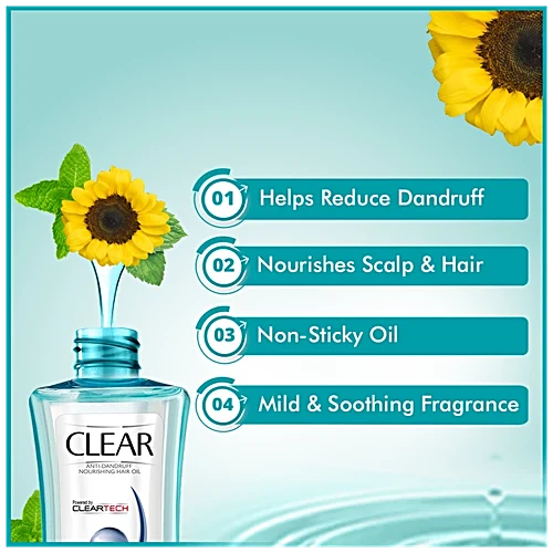 Clear Active Care Anti-Dandruff Nourishing Hair Oil, 150 ml - Image 5