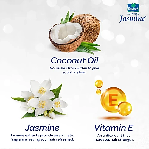 Parachute Advansed Jasmine Coconut Hair Oil With Vitamin E - Non-Sticky, For Healthy Shiny Hair, 190 ml - Image 5