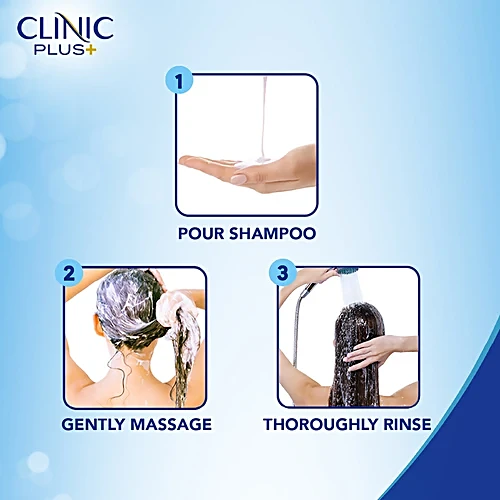 Clinic Plus Strong & Long Shampoo - With Milk Protein + Multivitamin, 80 ml - Image 5