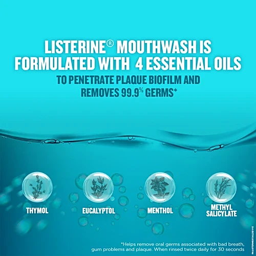 Listerine Mouthwash Liquid - Cool Mint, 250 ml - Image 5