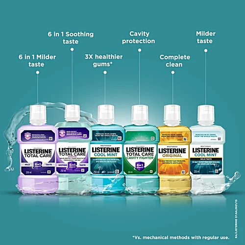Listerine Mouthwash Liquid - Cool Mint, 250 ml - Image 7