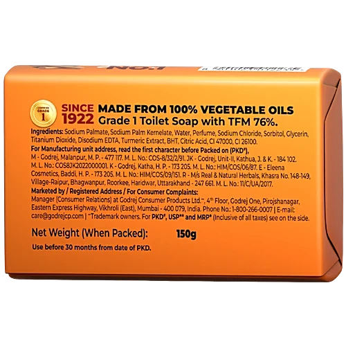 Godrej No.1 Sandal & Turmeric Bathing Soap - Image 3