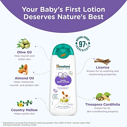 Himalaya Baby Lotion, 100 ml Bottle - Image 5