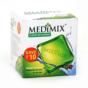 Medimix Clear Glycerine Lakshadi Oil & Aloe Vera Soap Bar, 100 g (Pack of 3)