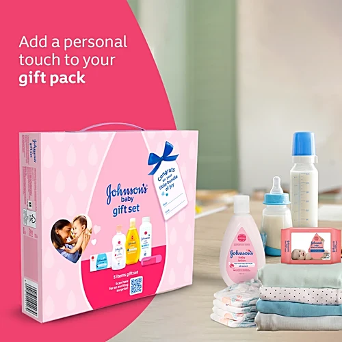 Johnson's baby Care-Collection-1-Mini Bath & Skin Care Gift Set - Pink, 5 pcs - Image 4