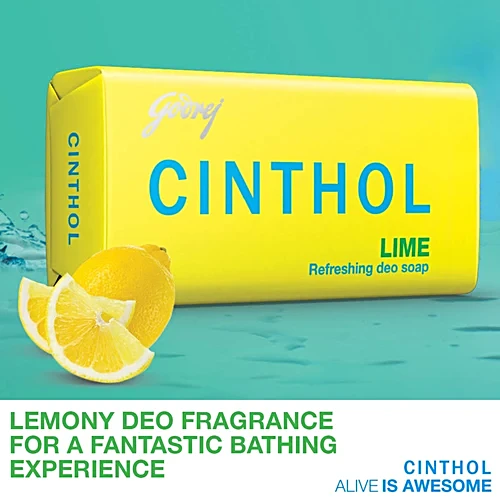 Cinthol Refreshing Deo Lime Bath Soap, 99.9% Germ Protection, 40 g - Image 5