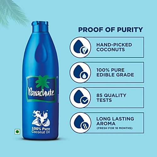 Parachute 100% Pure Coconut Oil, 200 ml - Image 7