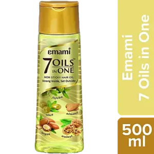 Emami 7 Oils Hair Oil - Light & Non Sticky, For Stronger Hair, 500 ml